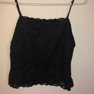 Black Lace Tank Top